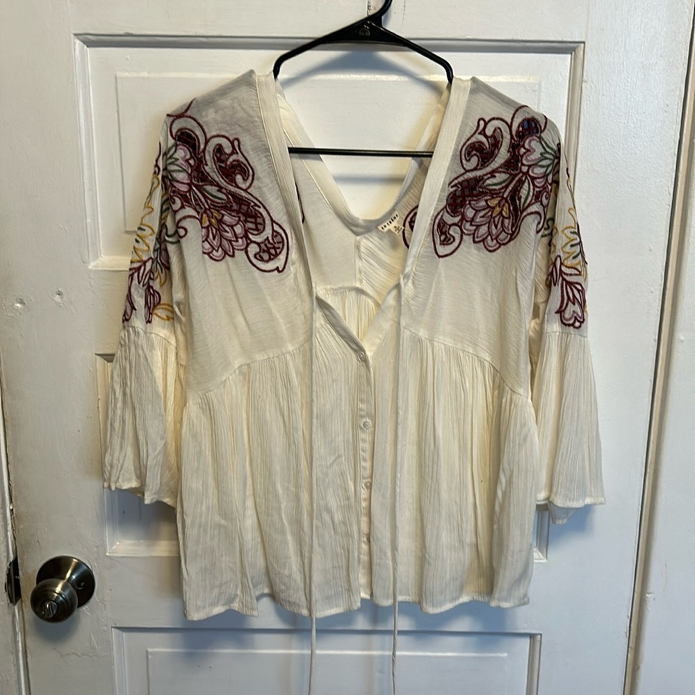 En Creme blouse